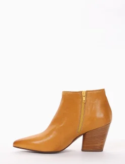 stivaletto texano tacco 7 cm giallo