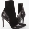 stivaletto tronchetto tacco 10 cm nero