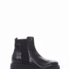 stivaletto zeppa 7 cm nero