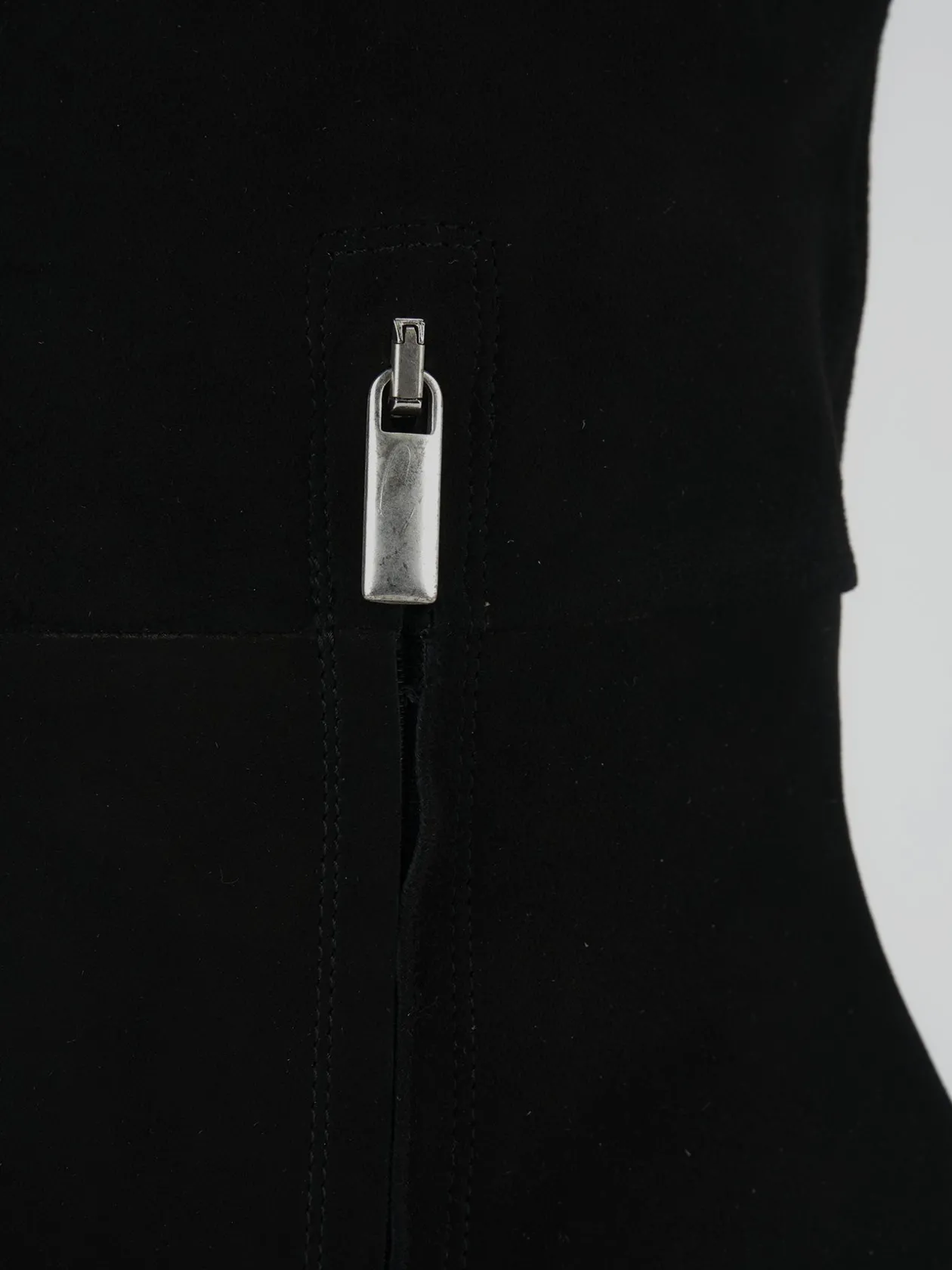 Stivali tacco 8cm camoscio nero