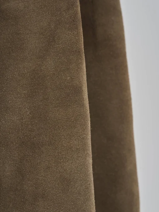 Stivali tacco 2cm camoscio beige