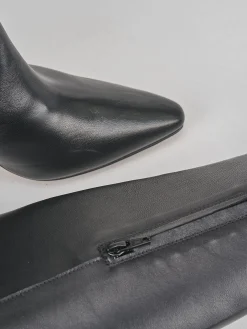 Stivali tacco 7cm pelle nero