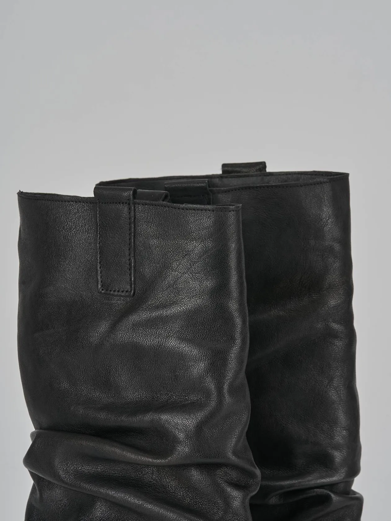 Stivali tacco 8cm pelle nero