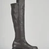 Stivali tacco 2cm pelle testa