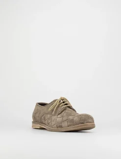 Stringate tacco 1cm camoscio grigio