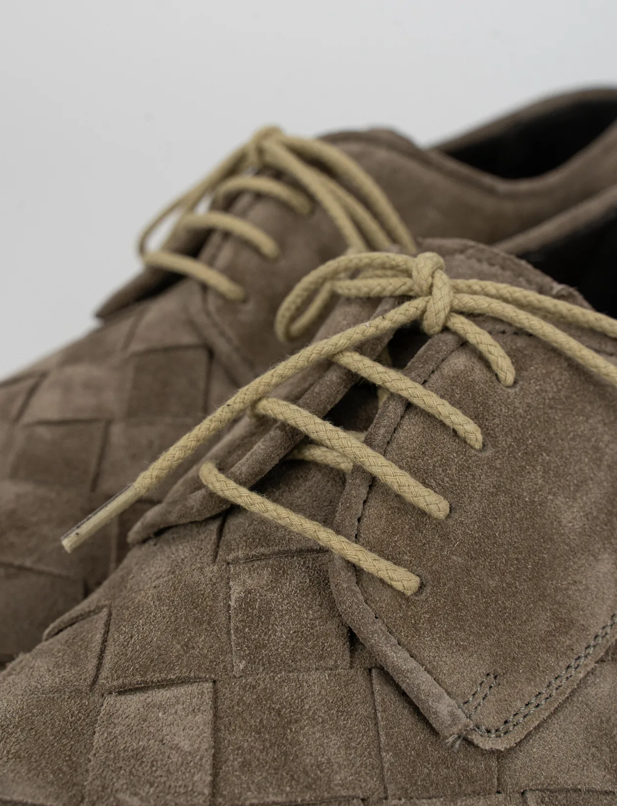 Stringate tacco 1cm camoscio grigio