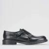 Stringate tacco 2cm pelle nero