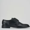 Stringate tacco 1cm pelle nero