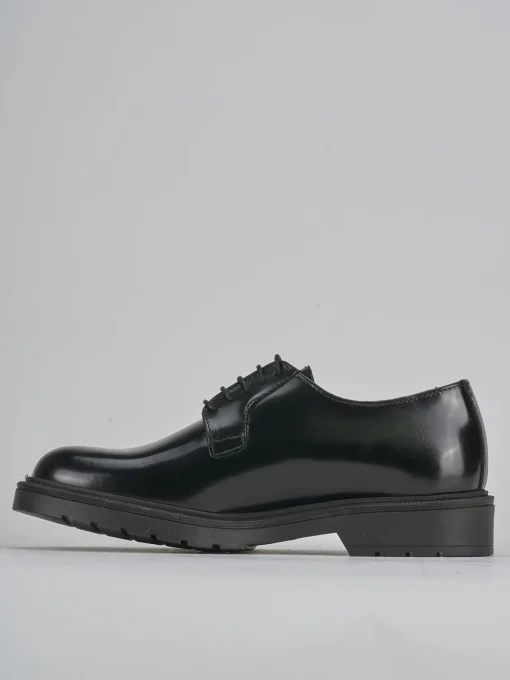 Stringate tacco 2cm pelle nero