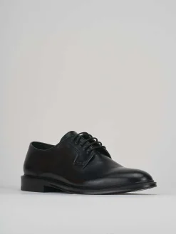 Stringate tacco 1cm pelle nero