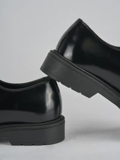 Stringate tacco 2cm pelle nero