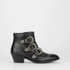 Texano tacco 3cm nero