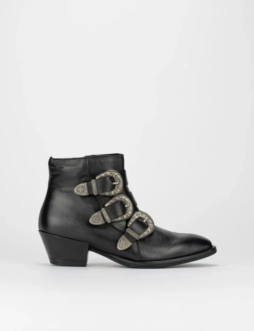 Texano tacco 3cm nero