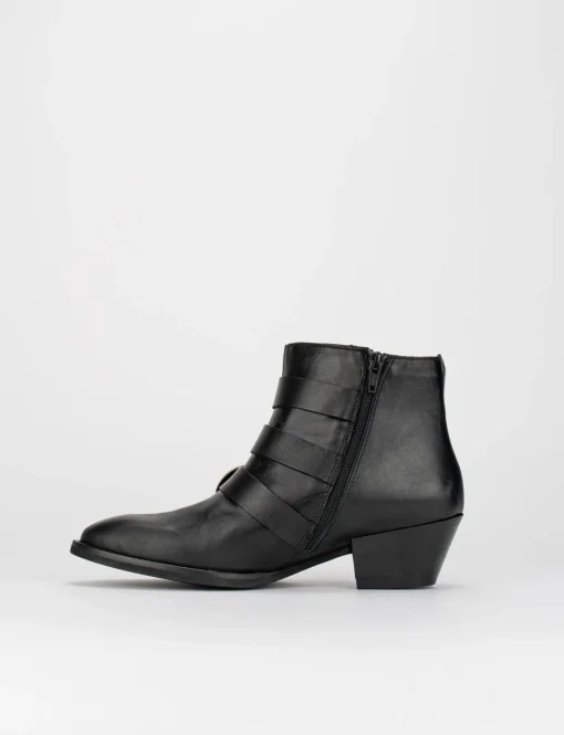 Texano tacco 3cm nero