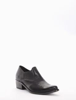 Texano tacco 4cm nero