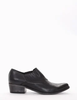 Texano tacco 4cm nero